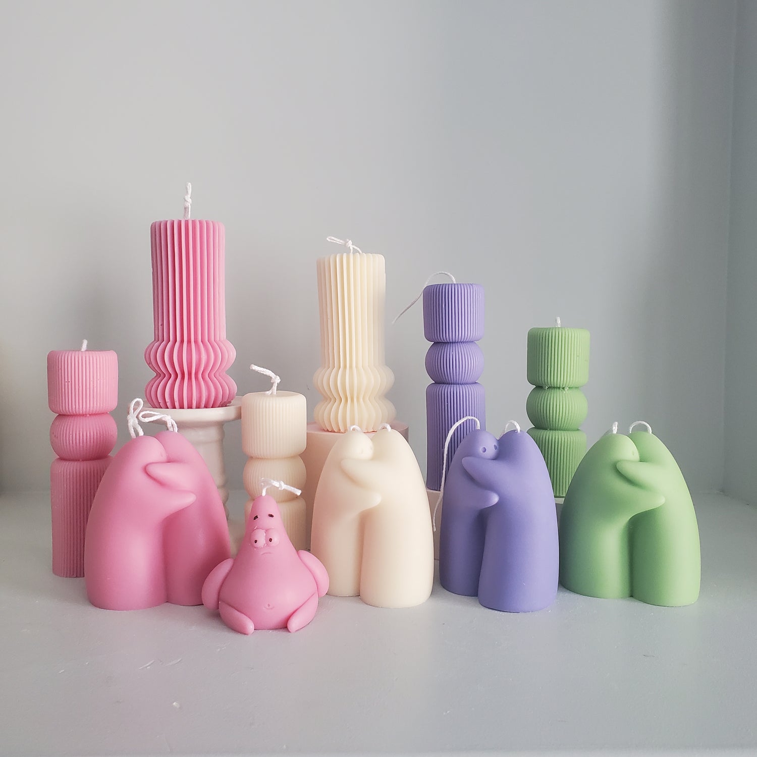 Bear candle, adorable  birthday gift, shaped candle, aesthetic room decor, unique candle gift 