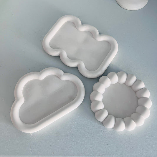 Trinkets tray, jewelry display, candle holders