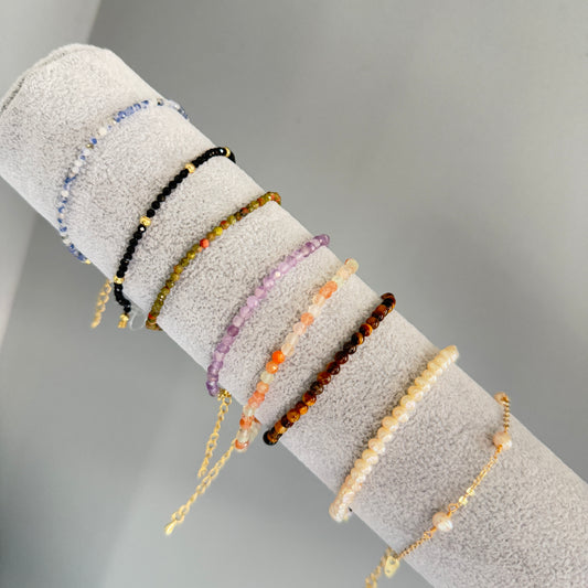Tiny gemstone bracelet