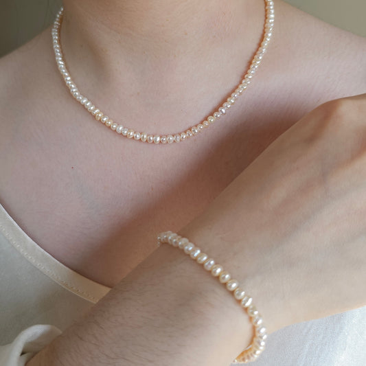 Custom real pearl necklace