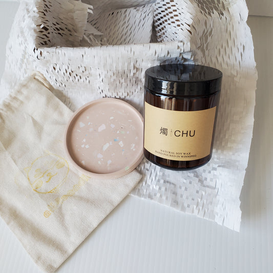 Chu, wood wick candle - the best wishes