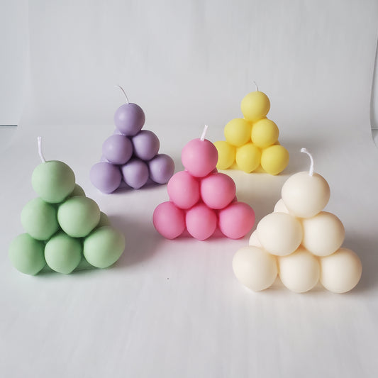 Pyramid bubble candle (3 layer)