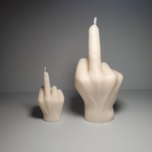 Giant middle finger candle