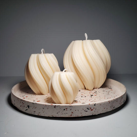 Swirl candle