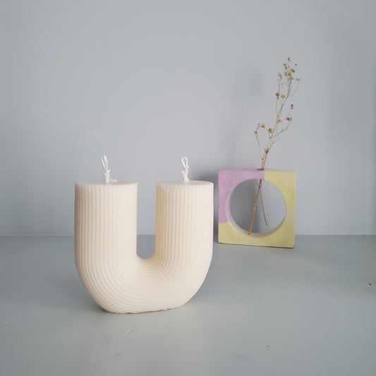U shaped candle