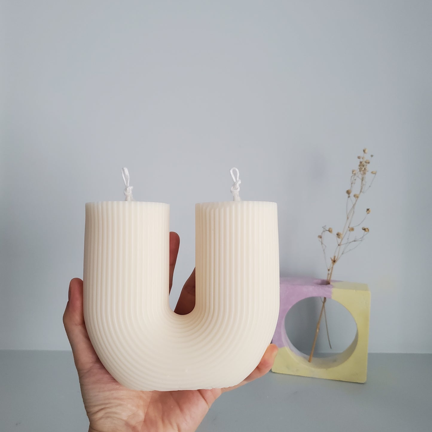 U shaped candle