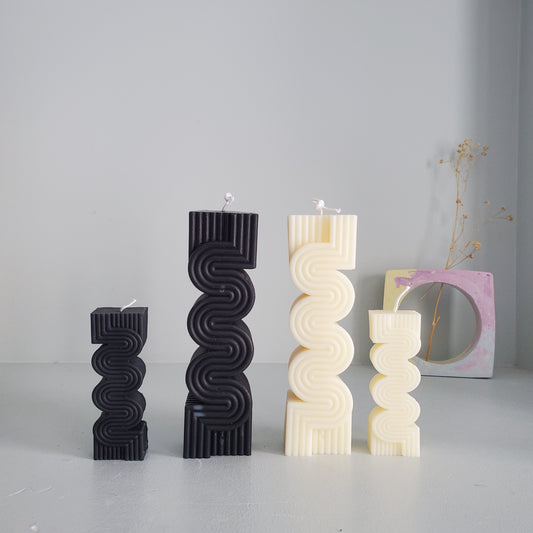 Wavy candle