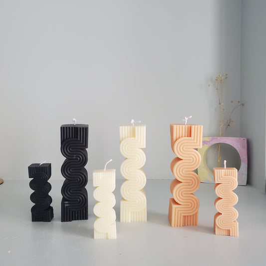 Wavy candle