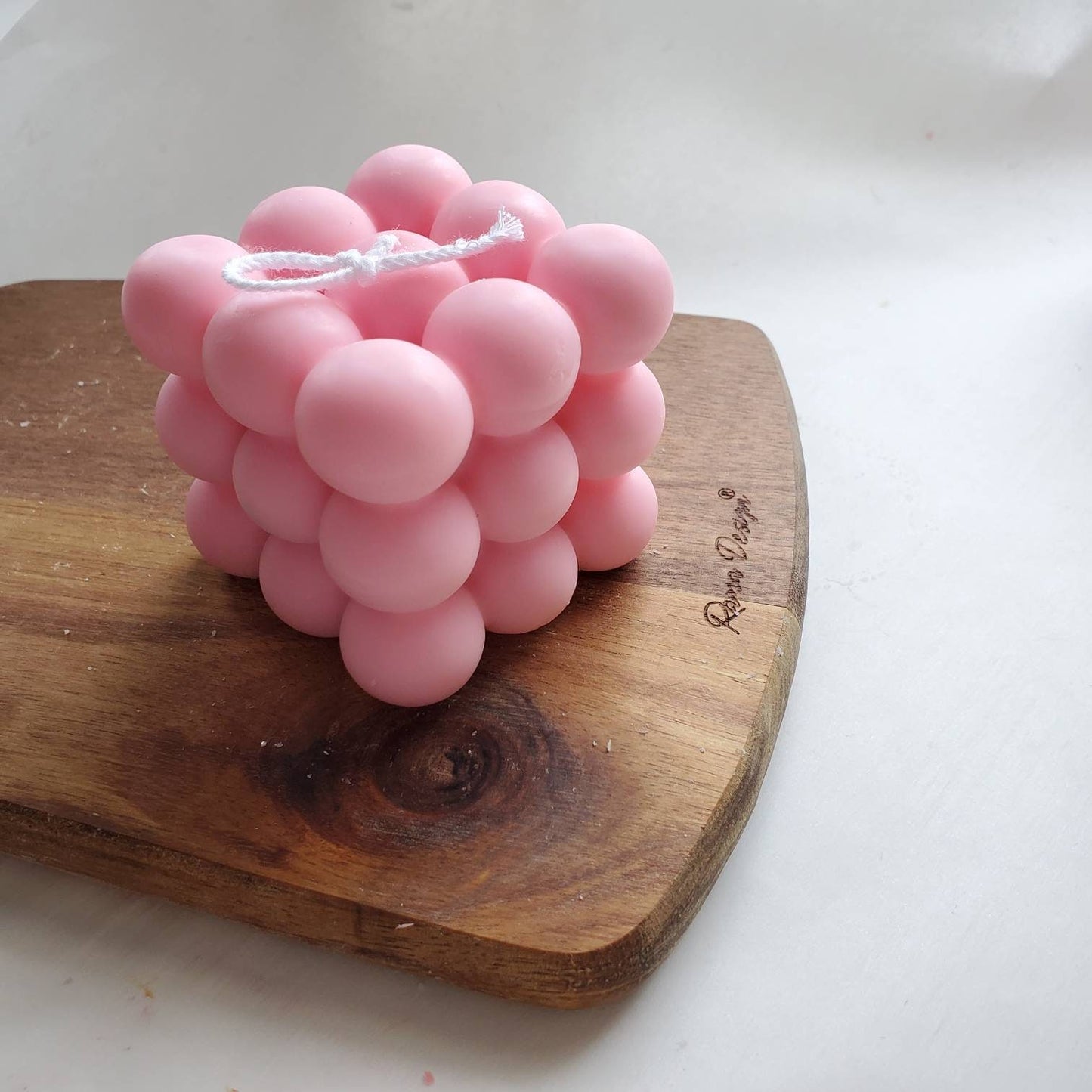 Signature Bubble cube candle