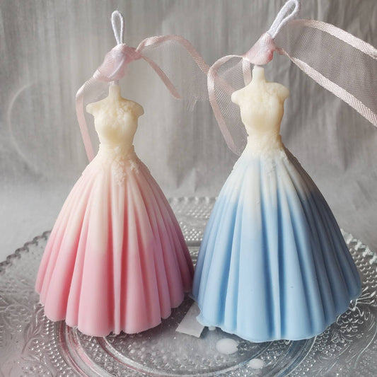 Wedding dress candle