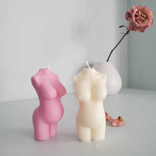Pregnant Female Body Candle