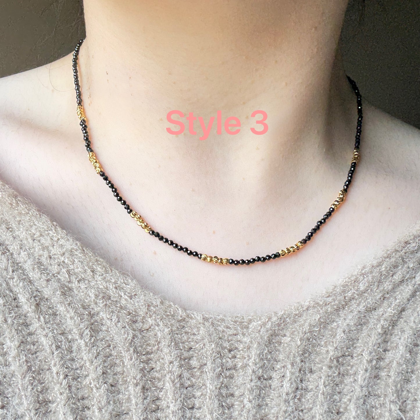 Black Spinel necklace