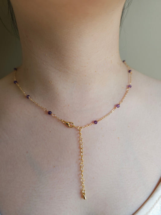 Dainty Amethyst Necklace