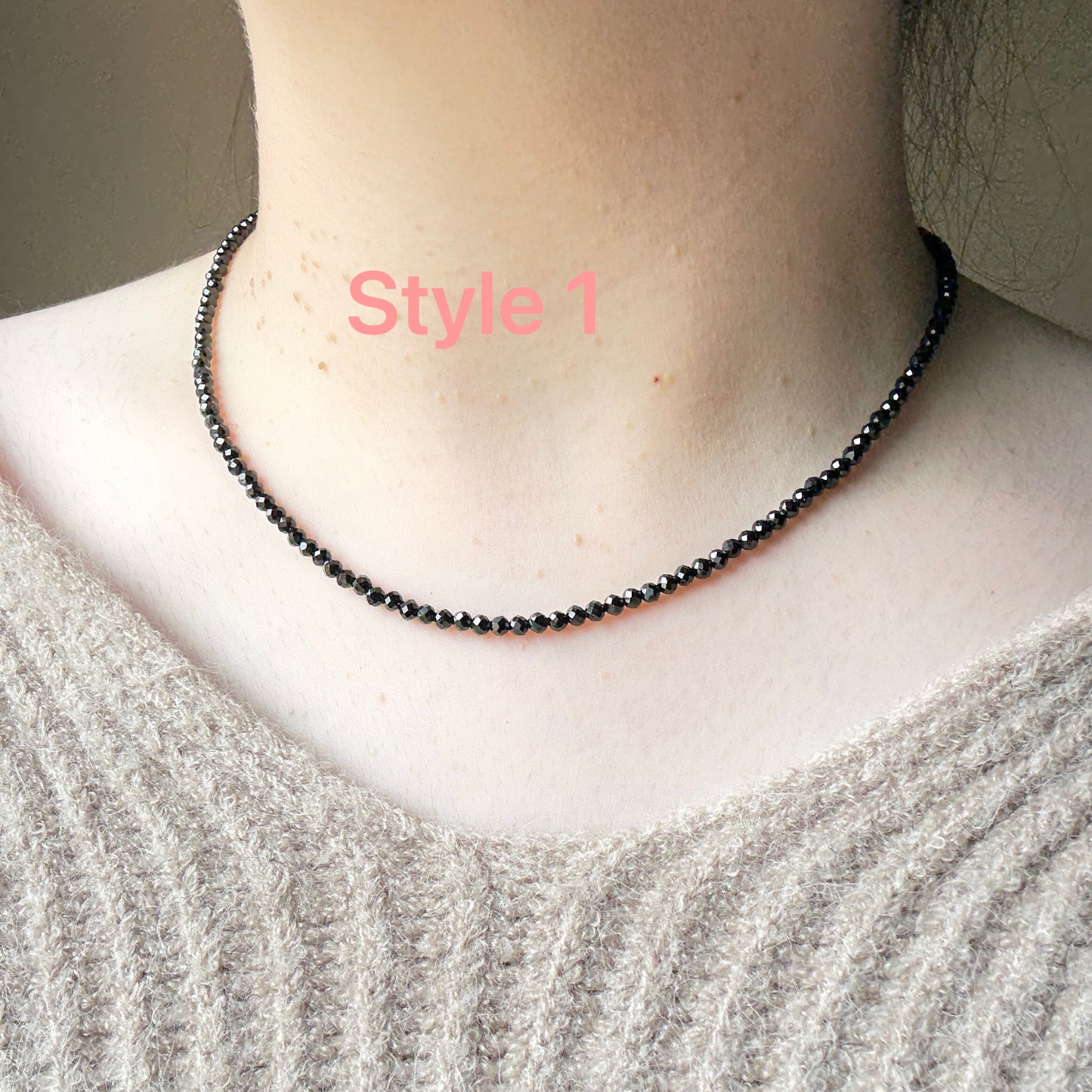Black Spinel necklace