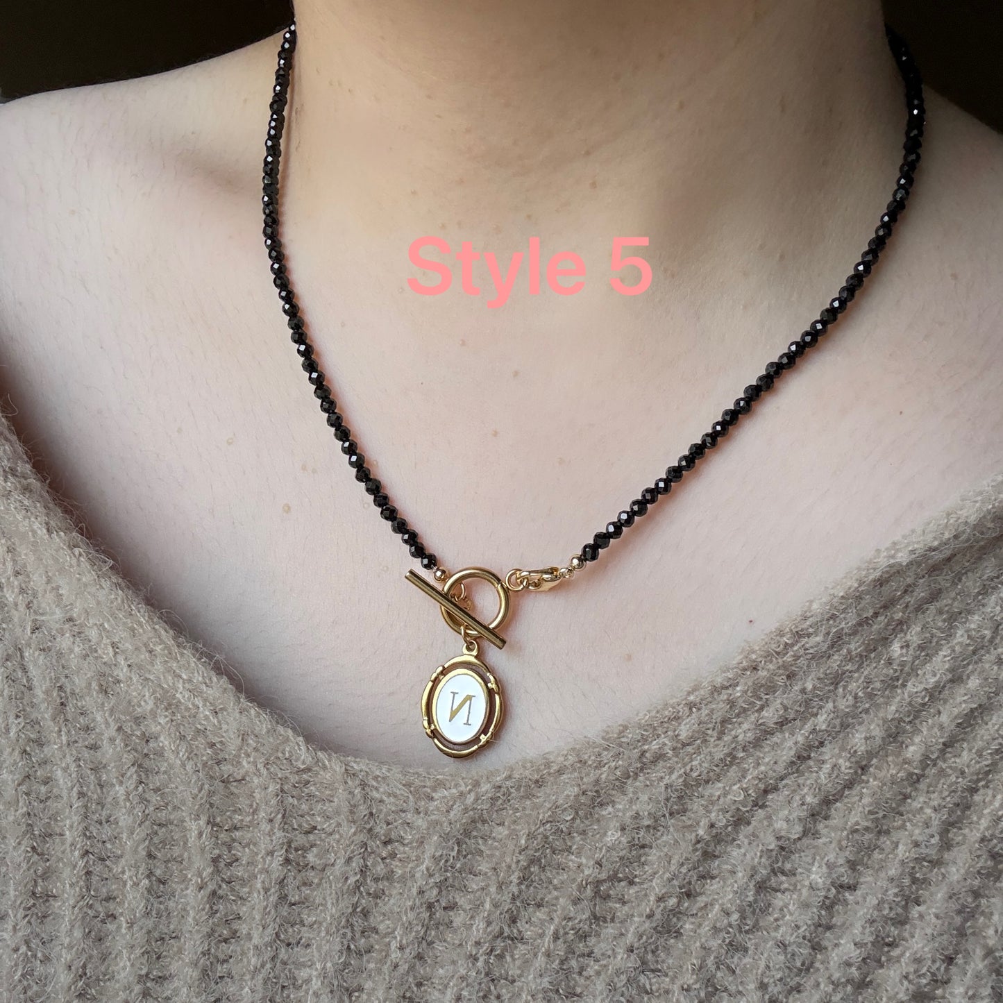 Black Spinel necklace