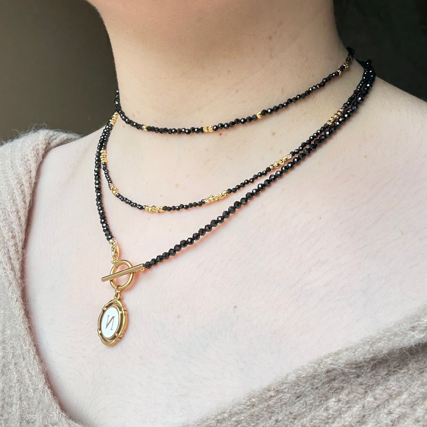 Black Spinel necklace