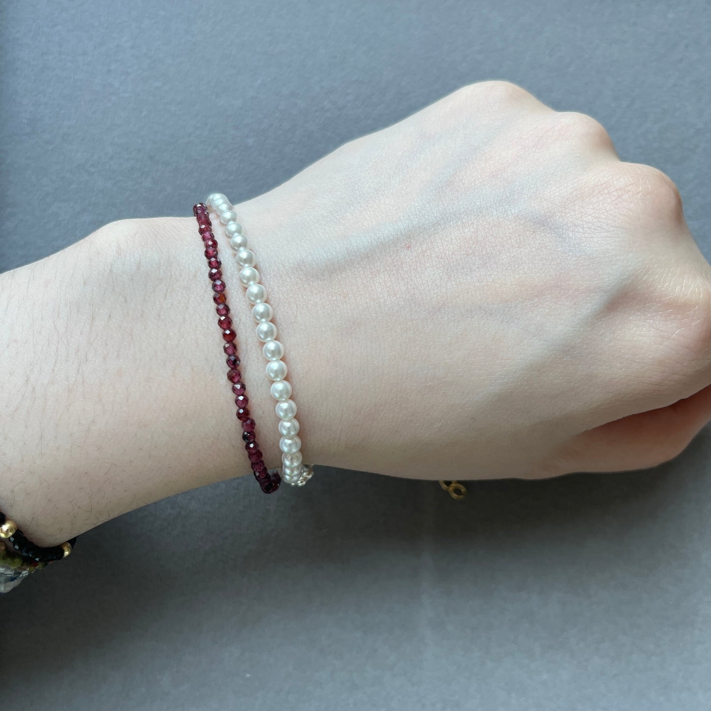 Tiny gemstone bracelet