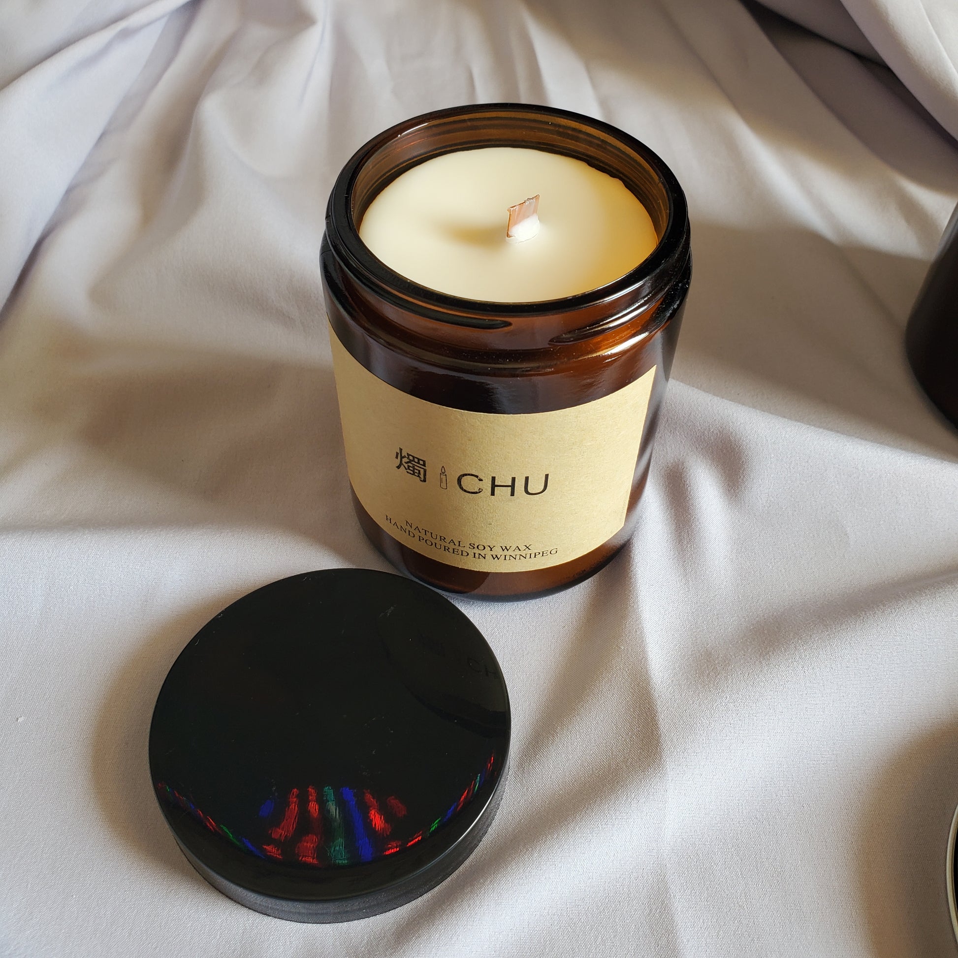 Chu, wood wick candle - the best wishes