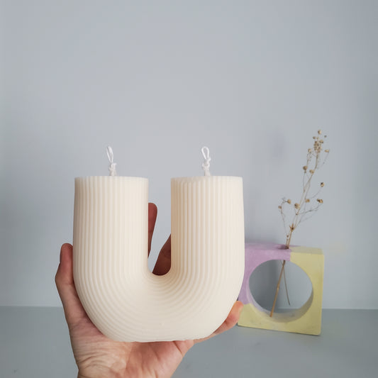 U shaped candle