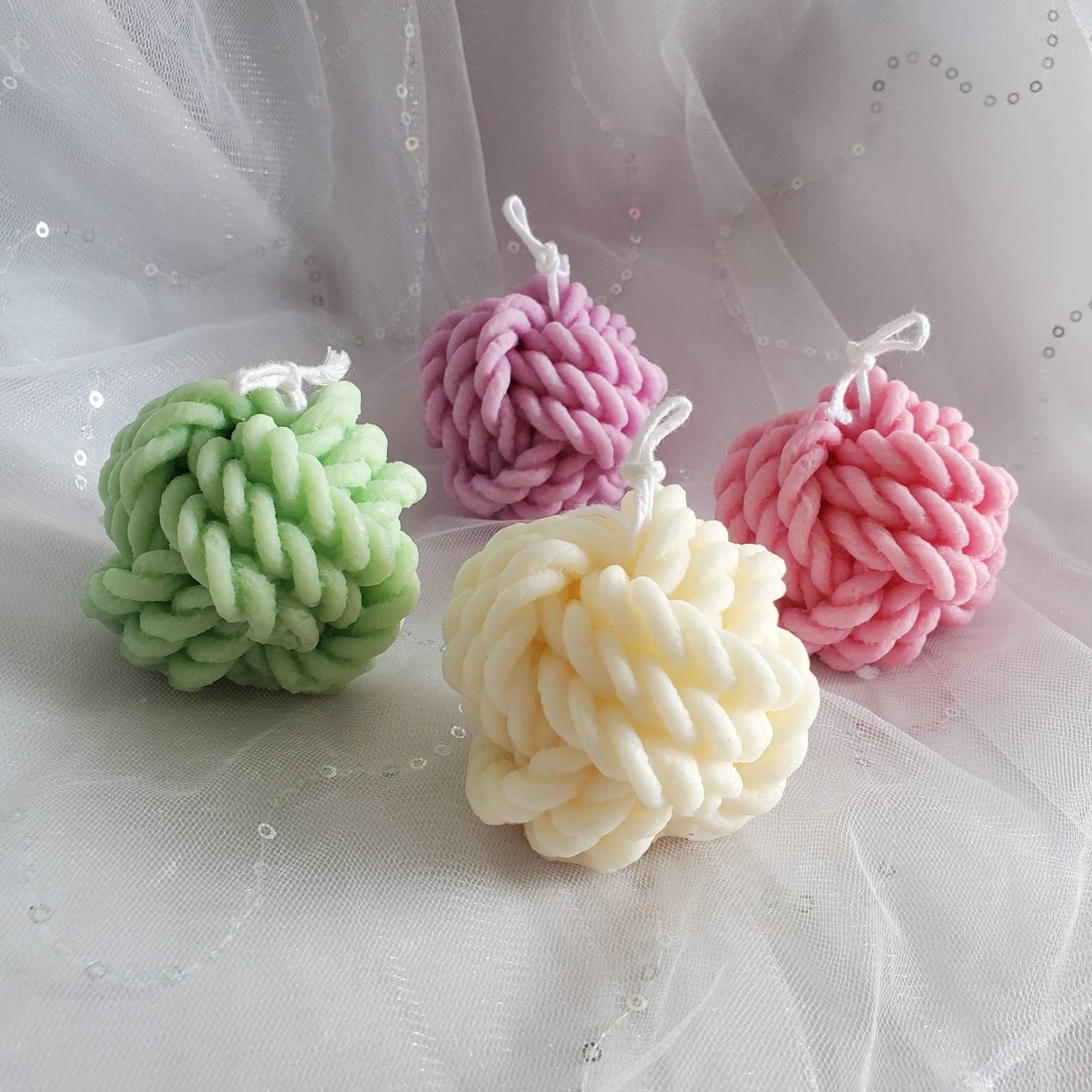 Yarn Ball Candle - Rope Knot Candle